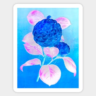 blue flower rose flowers Sticker